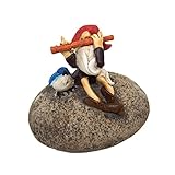 ドワーフ ガーデン オブジェ・置物 （Dwarf・鳥と笛） EDC-0440