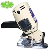 Hanchen YJ-110 Φ110mm 電動カッター 電気マルチツール 手持ち式切断機 裁縫機 厚手の布/レザー/合皮/雑材などを切る用に 切断厚み32mm (110V)