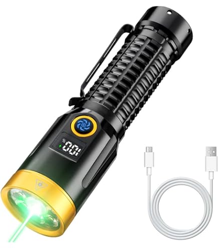 Amazon.co.jp: XYSRZ ブルーLED懐中電灯 クリップ付き 調節可能な