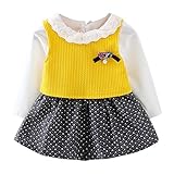 Cutelove　ドレス　プリンセス　長袖　コットン　綿　女の子　ガールズ　赤ちゃん　春　秋　可愛い　素敵　カジュアル　普段着　花　洋服　韓国