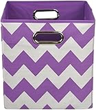 Modern Littles Folding Storage Bin, Color Pop Purple Chevron by Modern Littles [並行輸入品]