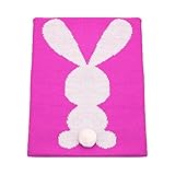 ブランケット　赤ちゃん　出産祝い　ベビー 　柔らかい肌触り　ベビー　ニット　手編み感 size 95cm＊75cm (ピーチ)