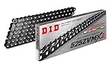 D.I.D(大同工業)バイク用チェーン カシメジョイント付属 525ZVM-X2-120ZB BK&BK(ブラック) X-リング