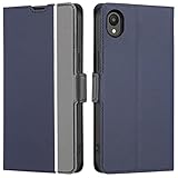 Galaxy A23 5G ケース 手帳型 薄型 軽量ケース 薄型ケース GalaxyA23 A23 5G ケース A23 ケース カバー A23スマホケース A23 5G手帳型 galaxy a23 ケース 手帳ケース Galaxy A23 5G SC-56C docomo 楽天モバイル SCG18 au SIMフリー ケース galaxy a23 5g 携帯カバー galaxya23ケース a23 5g ケース galaxy a23 手帳 ぎゃらくしー A23 ケース CASE ギャラクシーA23 5G ケースカバー 適用 【BonwFzin】 軽量 薄いケース 炭素繊維調 PU レザー マグネット 手帳 軽い 薄い カードケース スマホケース カード収納 耐衝撃 手帳ケース カード入れ スタンド 2色組合 グレー + ネイビー