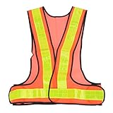 k-outdoor 安全ベスト・反射ベスト 蛍光 高視認性 調節可能 フリーサイズ 夜間 作業服 ジョギング スポーツ サイクリング 自転車