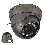 101AV 1000TVL Dome Security Camera 2.8-12mm Varifocal Lens 1.4 Megapixel CMOS Sensor 100ft IR Range 