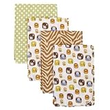 Tiddliwinks Safari Friends 4pk Receiving Blankets by Tiddliwinks [並行輸入品]