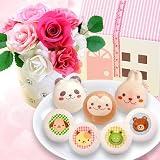 ロイヤルガストロ プリザーブドフラワー ピンク ありがとうマシュマロ お家のギフト箱 手さげ袋
