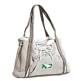 Little Earth 150404-UND-GREY-2 NCAA Hoodie Purse - North Dakota Fighting Hawks, Grey