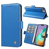 Redmi 12 5Gケース 手帳型 Xiaomi Redmi12 5gケース XIG03 redmi12ケース redmi 12ケース redmi125gスマホケース redmi12 5g case 肌感レザー 携帯カバー 軽量 サイドマグネットスタンド機能【Xiaomi Redmi12 5G XIG03対応】ブルー