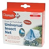 Clippasafe Ltd Pram & Pushchair Universal Insect Net (One Size, White) by Clippasafe