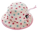 (トヨベイ)Toyobuy 可愛い 赤ちゃん ハット サファリハット バケットハット キャップ 女の子 男の子 キッズサンバイザー 子供帽子 通気性 良い カジュアル 日よけ（水玉柄・52cm）