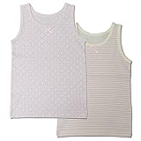 【海外製】HP+color女児総柄タンクトップ（ドット・ボーダー）『6107』　2枚組100/110/120/130　 (110)