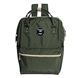 【ベビーアムール】Bebamour リュック 口金入り ミニリュック キッズ レディース 小サイズ 通園通学 アウトドア リュックサック ディパック おしゃれ (オリーブグリーン小)