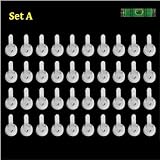 AUCH 42pcsクリエイティブマルチ関数Invisible Hardwall乾式壁picture-hangingフッククロックハンガーnon-trace壁フック画像フレーム結婚写真ミラー壁スタッド
