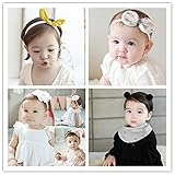 【爱莉セレクトショップ】★新品登場★全4枚セット！ベビー用ヘアバンド　お花柄 新生児 赤ちゃん 出産祝い 内祝い お宮参り 誕生日 100日記念 こどもの日 記念撮影 初節句 (4点セット) (5#)
