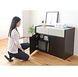 飾り棚 950mm幅 f-jkp-bdc0175db ダークブラウン色