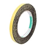 uxcell スポンジテープ フォームテープ 自己接着テープ 片面 耐震性 5m長さ 10mm幅 1mm厚さ