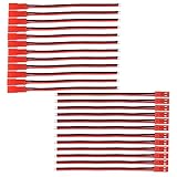 Padarsey 20pcs 2ピン JST プラグ コネクタケーブルワイヤ 20AWG 10pcs メスコネクタ 10pcs オス コネクタ RCヘリコプターなど 小型リポバッテリー用コネクタープラ