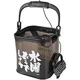 [DRESS]×「水曜どうでしょう」バッカン バケツ 約17L ロッドホルダー EVA 多機能 釣り 釣り具 釣り用ケース 防災 収納コンテナ タックルバッグ ライトゲーム ランガン サビキ アジング コンパクト