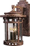 Maxim Lighting 3134CDSE Three Light Sienna Seedy Glass Wall Lantern, Copper [並行輸入品]
