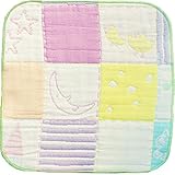 Scribble Scrabble（スクリブルスクラブル） Melon Patch（メロンパッチ）６重ガーゼハンカチスタイ（ふちどりグリーン）【SMP013】