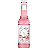 MONIN(モナン) ローズ シロップ 250ml 【プロ バーテンダー と バリスタ に愛される カクテル / モクテル のノンアルコール割り材】【常温保存】 ローズ250ml