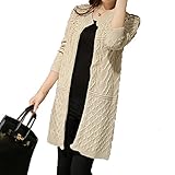 (マーシェル) Marshel マタニティ ニット カーディガン おしゃれ 産前 産後 共用 マタニティー服 冷え対策 ベージュ L