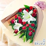 花キューピット 母の日遅れてごめんね ローズ＆リリーの花束