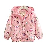 Candykids ベビー ウインドブレーカー 薄手 キッズ パーカー おしゃれな 女の子に ぴったり キッズ用 トレンチ コート ラッシュガード パーカー 防寒着 長袖 UVカット 日焼け防止 (1