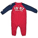 (ポロ ラルフローレン) Polo Ralph Lauren 320672314 コットン オーバーオール カバーオール ベビー ロンパース ポロ ギフト プレゼント 出産祝い レッド (9M) [並