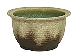 灰釉千段水鉢13号　信楽焼　睡蓮鉢 めだか鉢 水鉢 陶器
