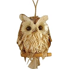 Amazon Co Jp Highawkふくろう 動物 マスコット 飾り オブジェ かわいい ぶら下げ 梟 玄関 庭 フクロウ インテリア 装飾 わら 草 手作り スタイルa 12 2 8 6cm Diy 工具 ガーデン