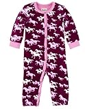 Hatley ハットレイ 女の子 かわいいお馬さんベロア・ロンパース 70cm ~ 75cm 、6-12M(69-74cm) マルチカラー 綿80%ポリエステル20% DR0FAHO246