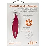 High Quality 10450 Slanted Tweezer, Extra Wide Grip, Easy To Use for Normal & Course Hair or Splinte