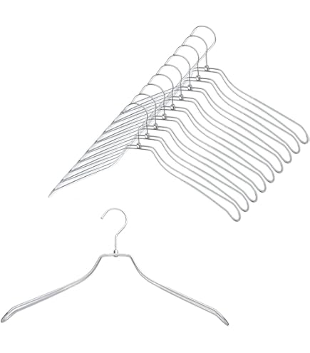 Amazon.co.jp: TAMATOSHI ダブルスチールハンガー 幅42cm 10本組
