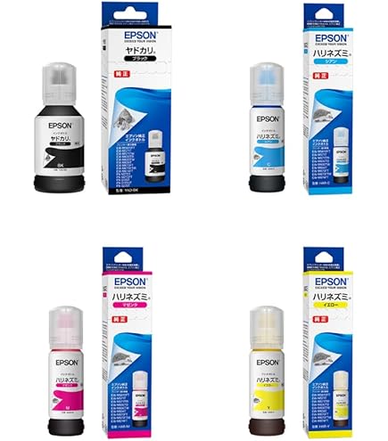 Amazon.co.jp: 【純正品】エプソン インクボトル YADHAR 4色セット