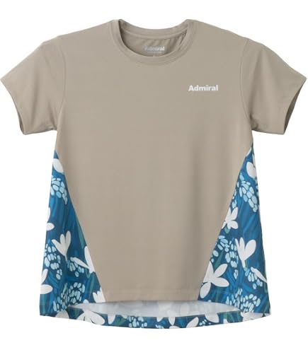 カラタッチサイドスリットTEE ATLA562　レディース Amazon.co.jp: アドミラル Admiral テニスウェア レディス カラタッチ