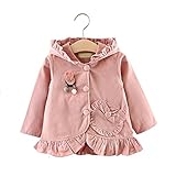 Pojour ベビー服 子供服 女の子 秋冬 防寒 おしゃれコート かわいいラウンドネックラウンドネックジャケット 厚手 長袖 暖かい ベビールームウェア 普段着 カジュアル 旅行 記念日 プレゼント