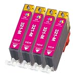 BCI-321XLM マゼンタ 大容量 4個パックキヤノン用互換インクカートリッジ Canon対応プリンター機種: PIXUS MP990 MP980 MP640 MP630 MP620 MP560 MP550 MP540 MX870 iP3600 iP4600 iP4700 MX860残量表示機能付 yubang