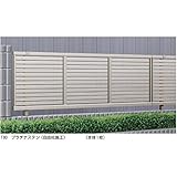 YKK　エクスラインフェンス5型（横太格子）　本体　T100　WFE-355　【アルミフェンス　柵】 　ブラウン