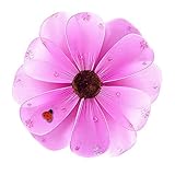 The Butterfly Grove Madison Flower Decoration 3D Hanging Mesh Organza Nylon Artificial Decor, Magent