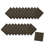 ワタナベ工業 タイルカーペット 50×50×0.6cm 20枚セット ダークブラウン PX-3010