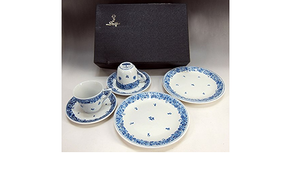 Amazon ロイヤルデルフト Delft ハンドペイント カップ ソーサー プレート各2セット カップ ソーサー オンライン通販