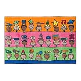 Flagship Carpets CE190-16W Fun at School Rug, Explore Health and Wellness As Well As STEAM Subjects,
