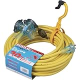 ハタヤ(HATAYA) 屋外用防雨型FX延長コード 20m 2P3個口コンセント イエロー FX-203(Y)