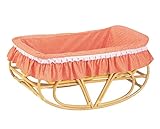 籐製 ゆりかご-大 布付き