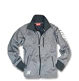 「Snap-on(スナップオン)」ミックス柄ウインドブロックジャケット/SNO-WJ141 (LL(身長~185cm:W95cm), MIXグレー)