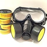 アンピシェ 防塵 マスク ゴーグル 活性炭 フィルター 6個 セット (7)
