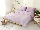 Kpblis? Home Textile Lattice Series, Knitting Cotton Stripes Bedding Sets ,Duvet Cover Sets 4pcs For